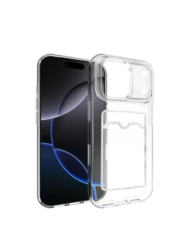 Newface Apple iPhone 17 Pro Max Kart Şeffaf Silikon - Şeffaf