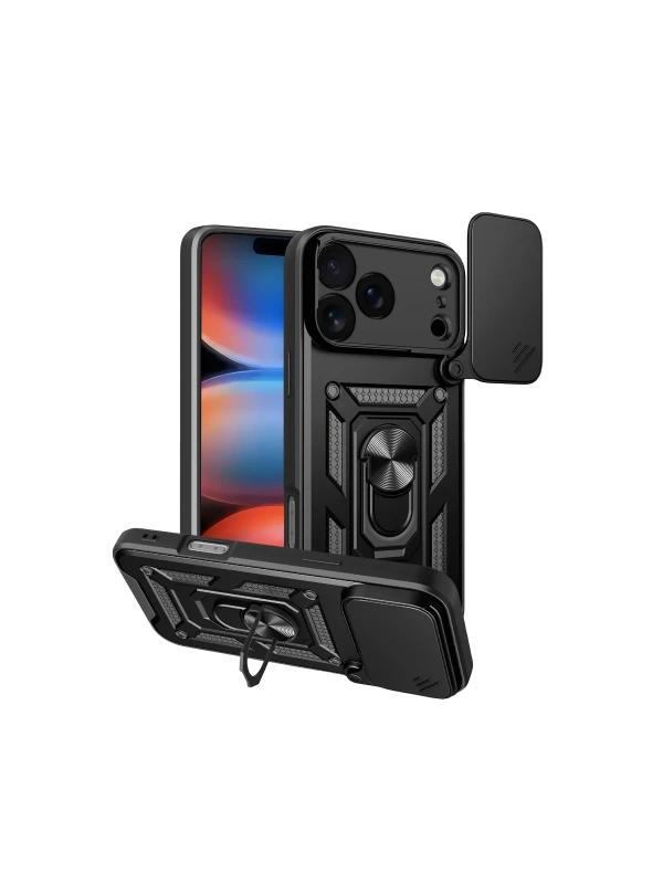 Newface Apple iPhone 17 Pro Max Pars Lens Yüzüklü Silikon