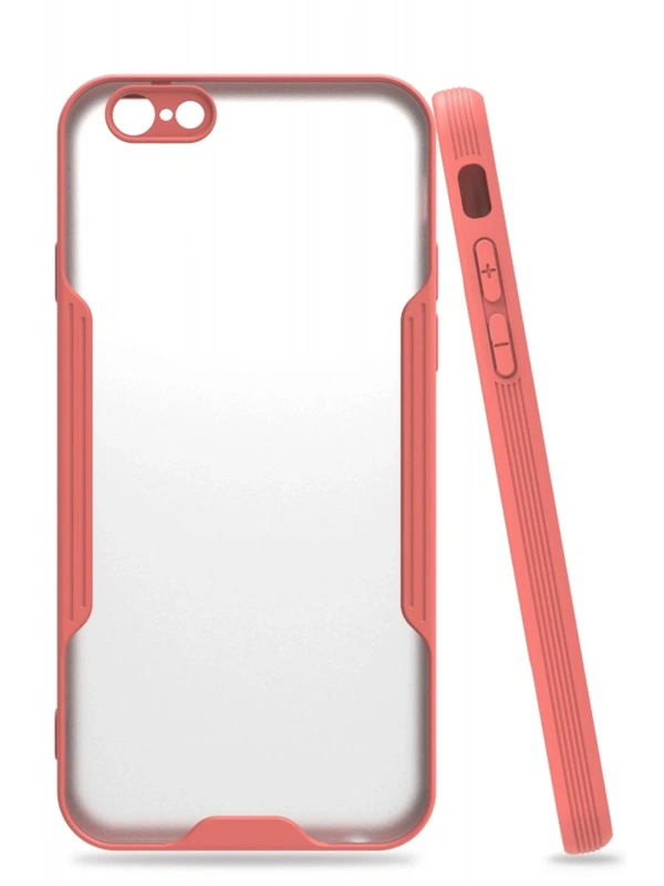 Newface Apple iPhone 6 Kılıf Platin Silikon - Pembe