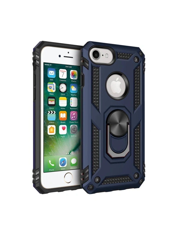 KILIFINI SEÇ - Apple iPhone 7 Kılıf Sofya Yüzüklü Silikon Kapak