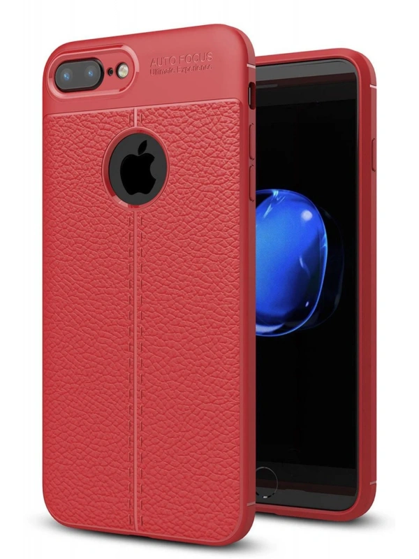 Newface Apple iPhone 7 Plus Kılıf Auto Focus Kapak - Kırmızı