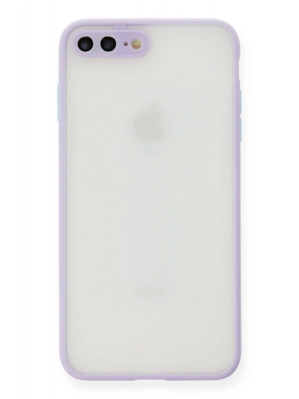 Newface Apple iPhone 7 Plus Kılıf Montreal Silikon Kapak - Mor