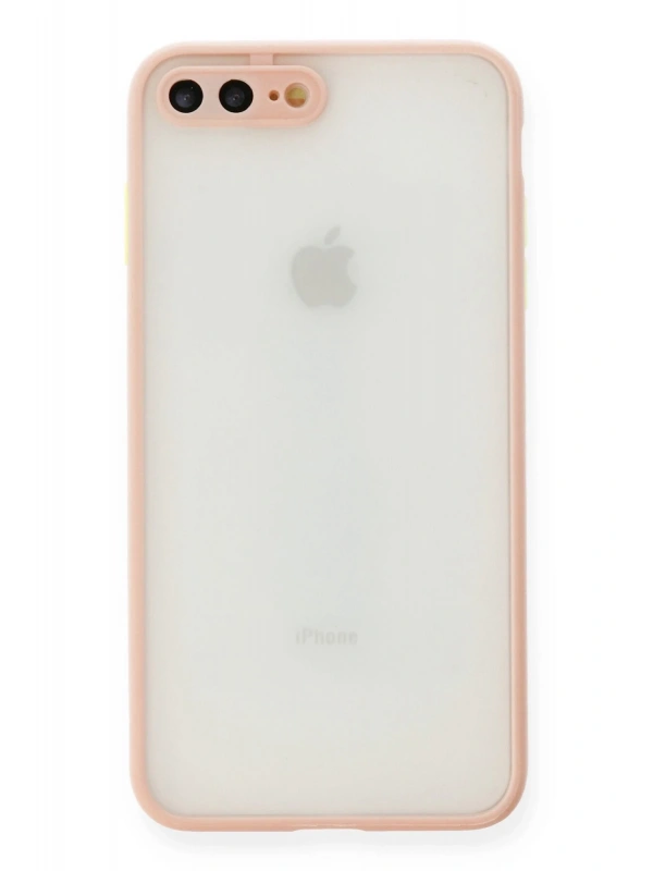 Newface Apple iPhone 7 Plus Kılıf Montreal Silikon Kapak - Pembe