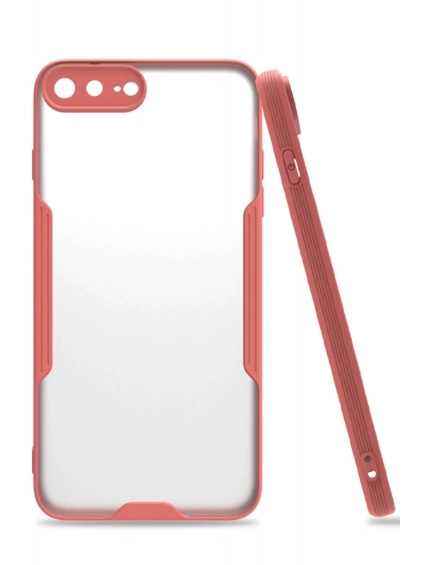 Newface Apple iPhone 7 Plus Kılıf Platin Silikon - Pembe