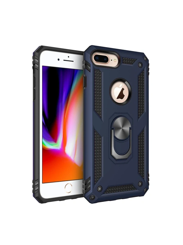KILIFINI SEÇ - Apple iPhone 7 Plus Kılıf Sofya Yüzüklü Silikon Kapak