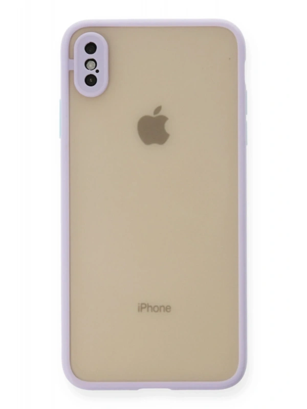 Newface Apple iPhone X Kılıf Montreal Silikon Kapak - Mor