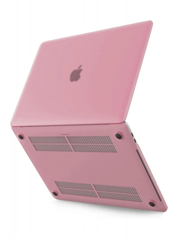 Newface Apple Macbook Pro 13 2020 Macbook Buzlu Kapak - Pembe