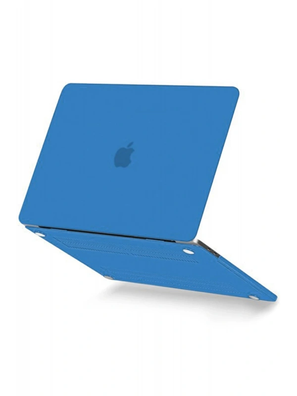 Newface Apple Macbook Pro 13 2021 Macbook Buzlu Kapak - Mavi