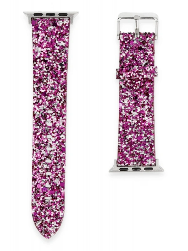 Newface Apple Watch 38mm Starry Taşlı Kordon - Derin Mor