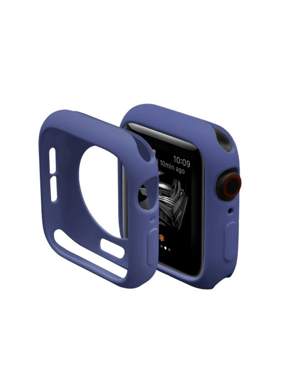 Newface Apple Watch 40mm Silikon Alt Kasa - Mavi