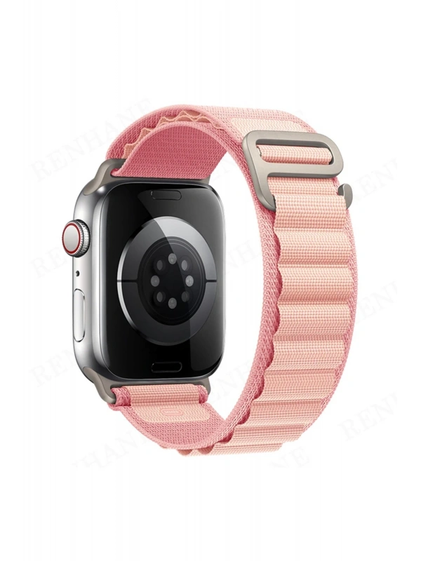Newface Apple Watch 42mm Mountain Kordon - Pembe