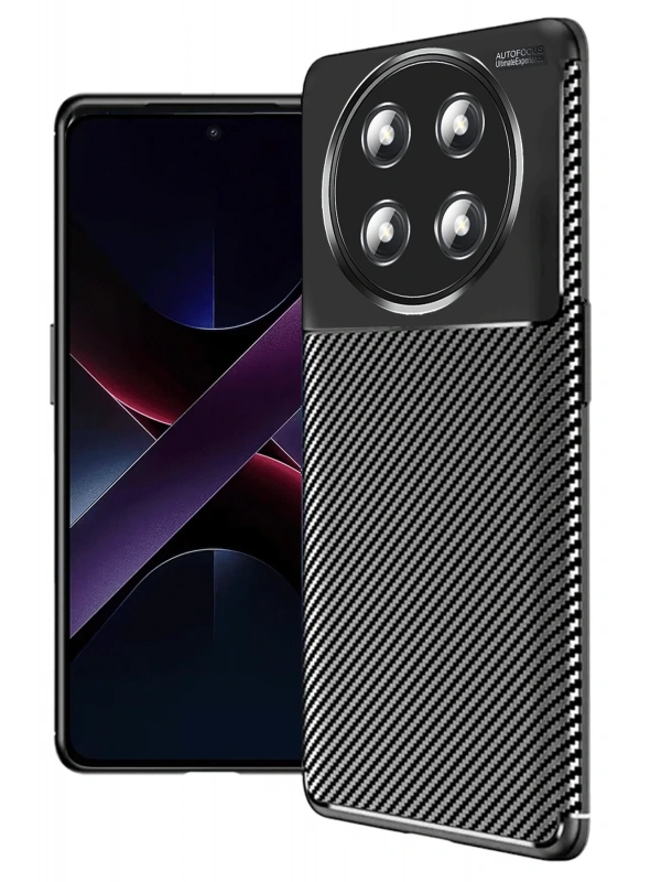 Newface Honor Magic 7 Lite Kılıf Auto Focus Karbon Kapak - Siyah