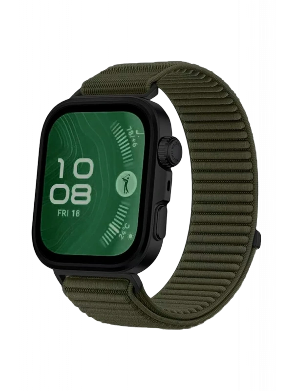 Newface Huawei Fit 4 Braid Kordon - Koyu Yeşil