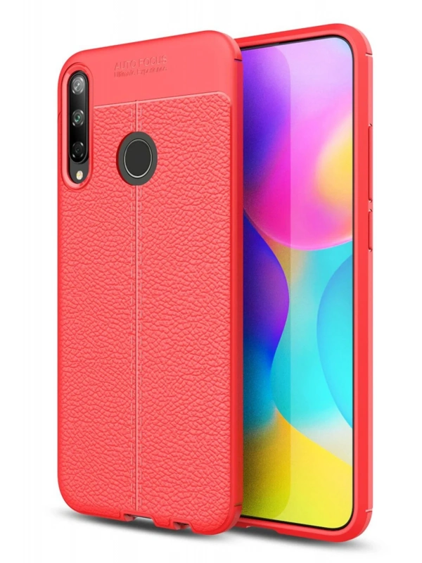 Newface Huawei P40 Lite E Kılıf Auto Focus Kapak - Kırmızı