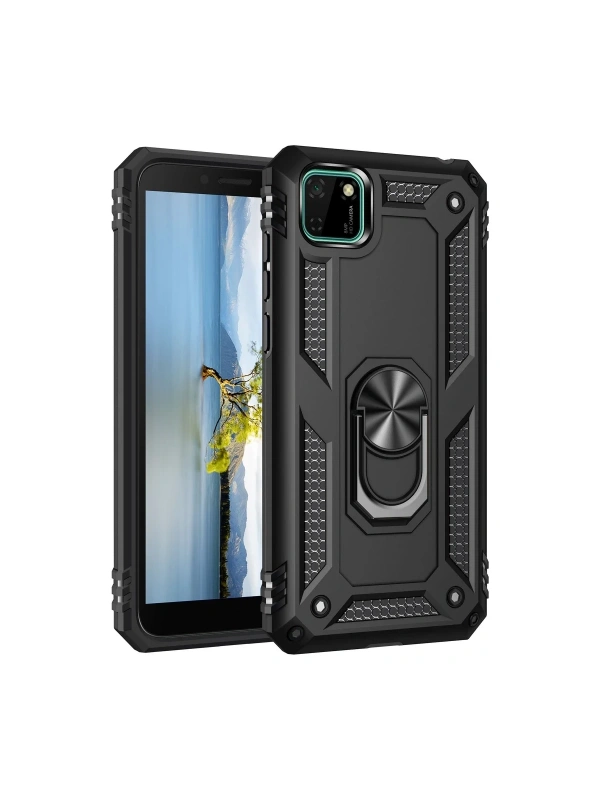 Newface Huawei Y5P Kılıf Sofya Yüzüklü Silikon Kapak