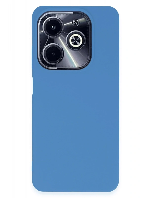 Newface İnfinix Hot 40i Kılıf First Silikon - Mavi
