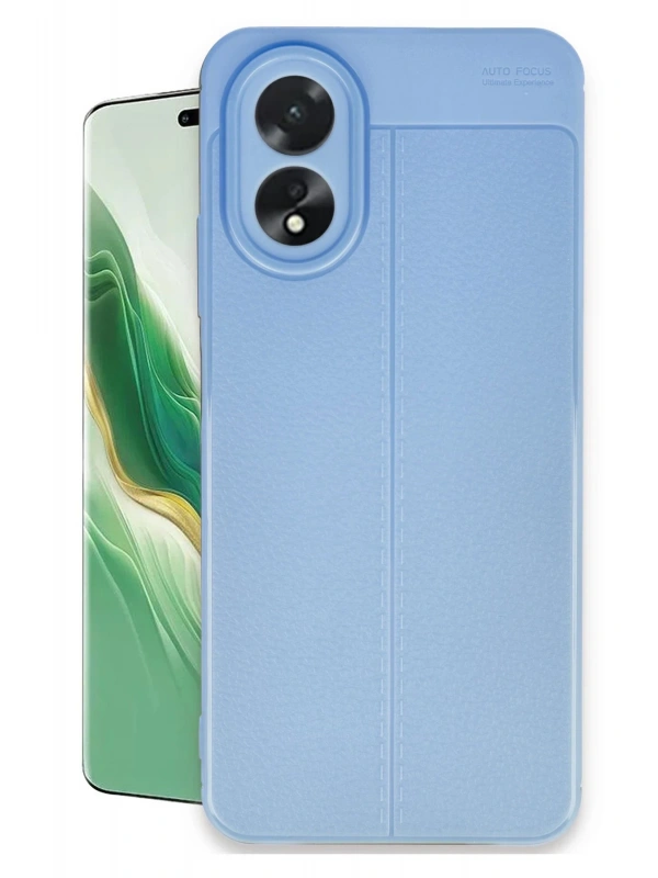 Newface Oppo A38 Kılıf Auto Focus Kapak - Mavi