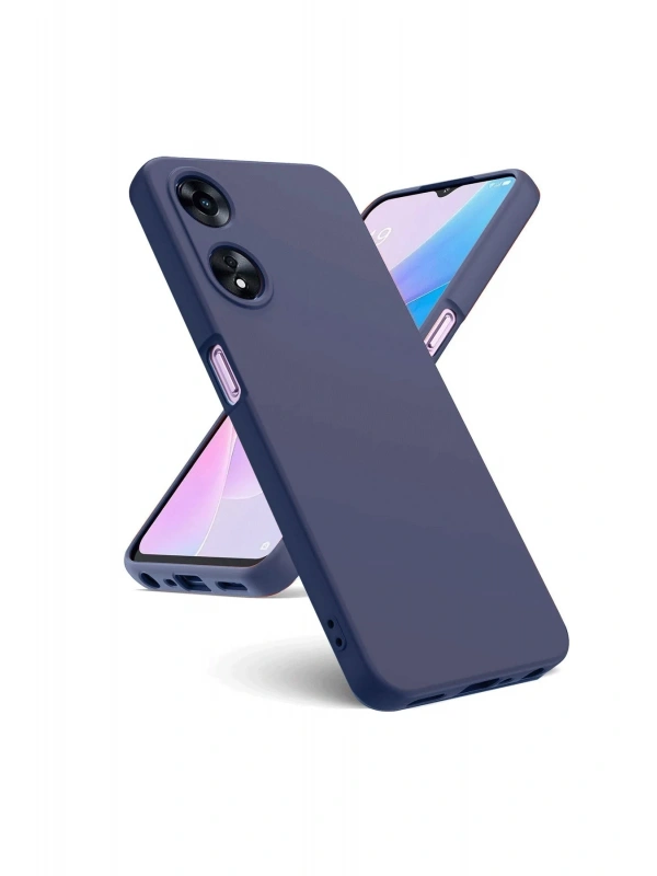 Newface Oppo A38 Kılıf First Silikon - Lacivert