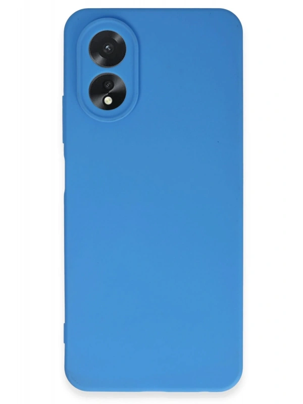 Newface Oppo A38 Kılıf First Silikon - Mavi