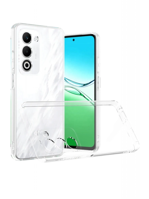 Newface Oppo A5 4G Lüx Şeffaf Silikon - Şeffaf