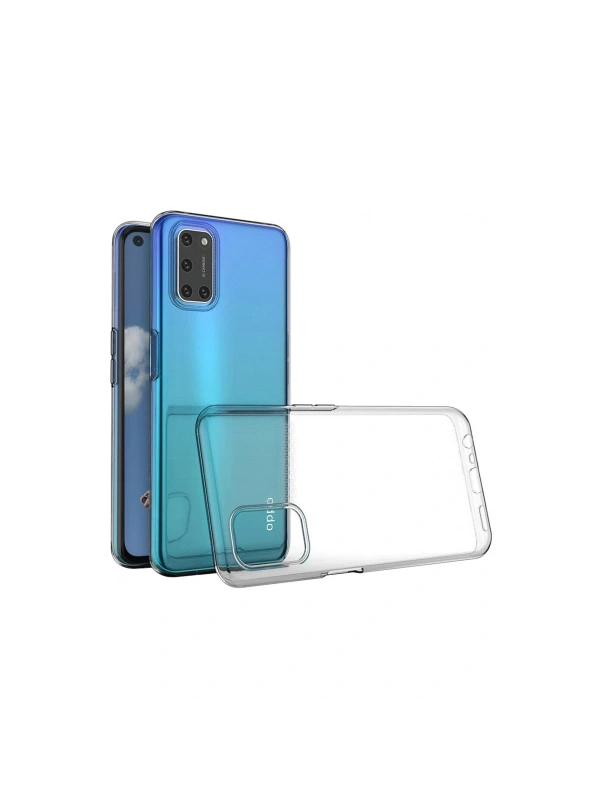 Newface Oppo A52 Kılıf Lüx Şeffaf Silikon