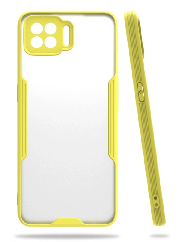 Newface Oppo A73 Kılıf Platin Silikon - Sarı