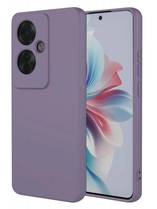 Newface Oppo Reno 11F Kılıf First Silikon - Lila