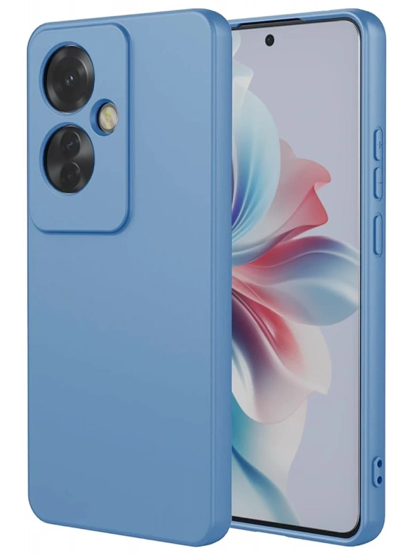 Newface Oppo Reno 11F Kılıf First Silikon - Mavi