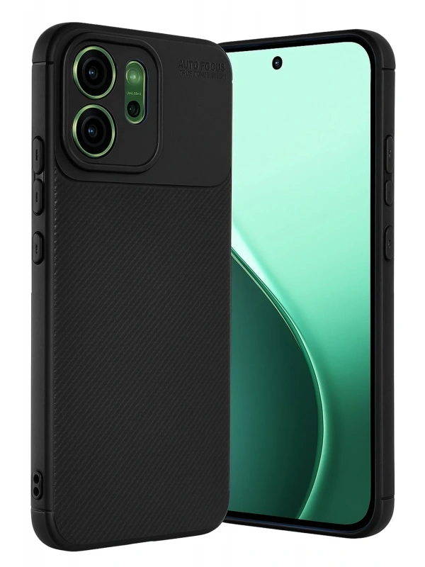 Newface Oppo Reno 14 Auto Focus Karbon Kapak - Siyah