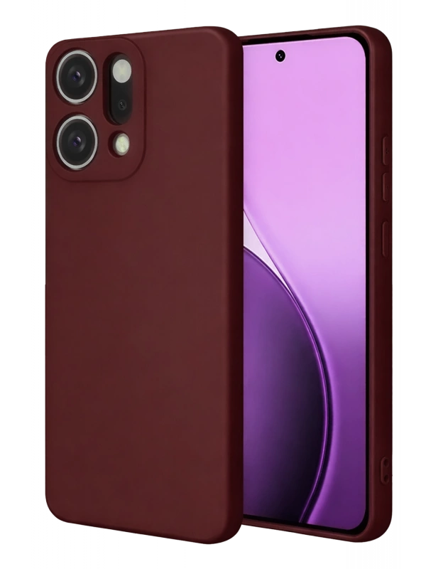 Newface Oppo Reno 14 First Silikon - Bordo