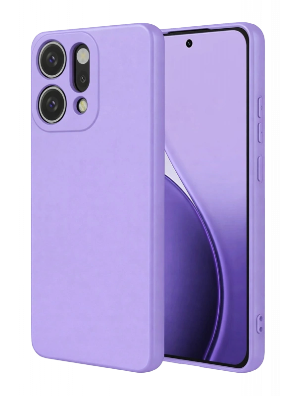 Newface Oppo Reno 14 First Silikon - Lila