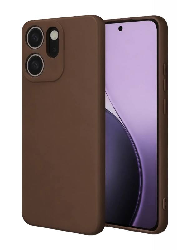 Newface Oppo Reno 14F First Silikon - Kahverengi