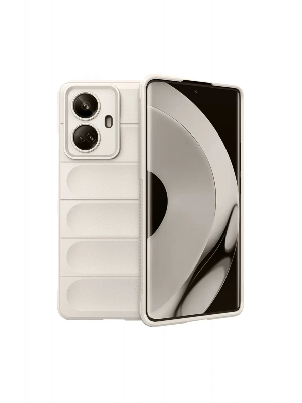 Newface Realme 10 Pro 5G Kılıf Optimum Silikon - Krem