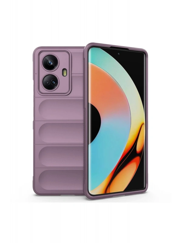 Newface Realme 10 Pro 5G Kılıf Optimum Silikon - Mor