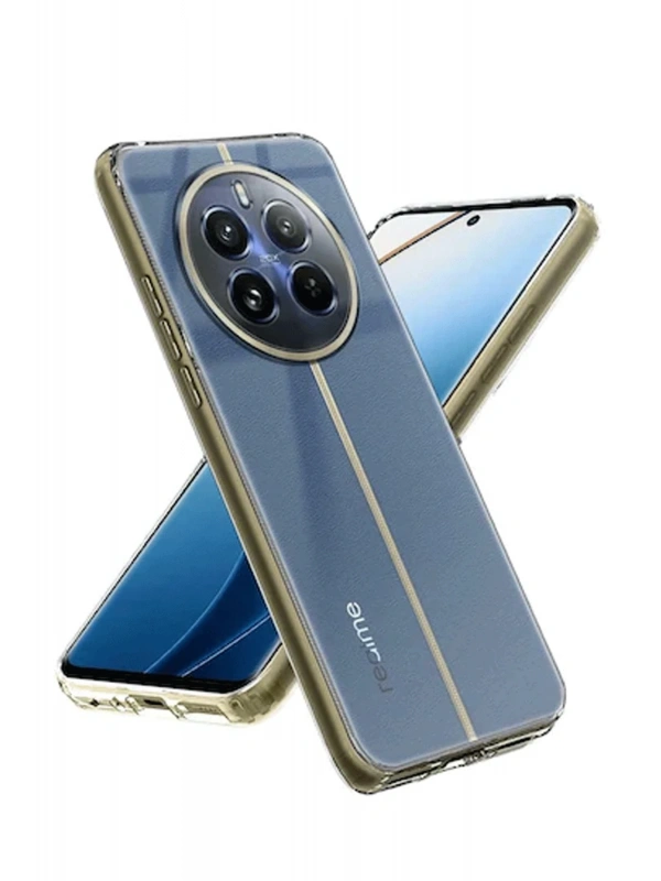 Newface Realme 12 5G Kılıf Lüx Şeffaf Silikon