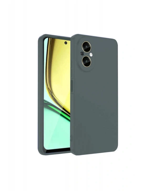 Newface Realme 12 Lite Kılıf First Silikon - Koyu Yeşil