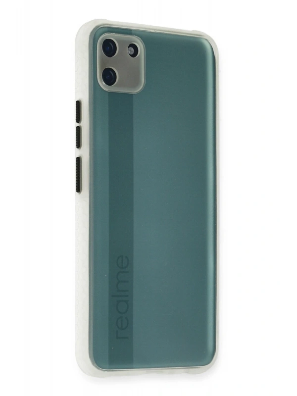 Newface Realme C11 Kılıf Miami Şeffaf Silikon - Şeffaf