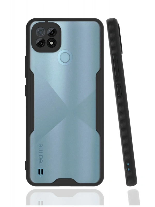 Newface Realme C21 Kılıf Platin Silikon - Siyah