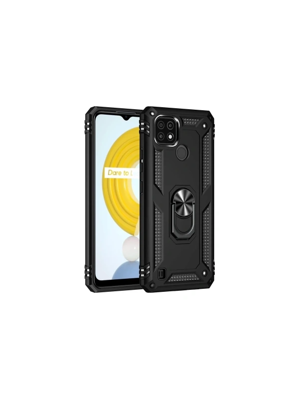 KILIFINI SEÇ - Realme C21 Kılıf Sofya Yüzüklü Silikon Kapak