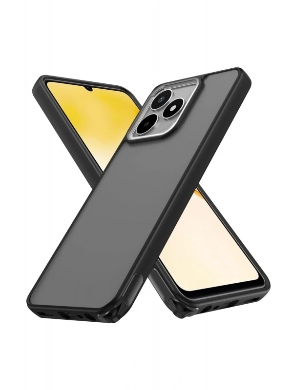 Newface Realme C53 Kılıf Elegant Kapak - Siyah