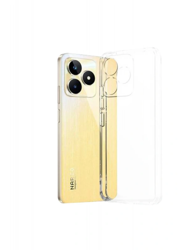 Newface Realme C53 Kılıf Lüx Şeffaf Silikon
