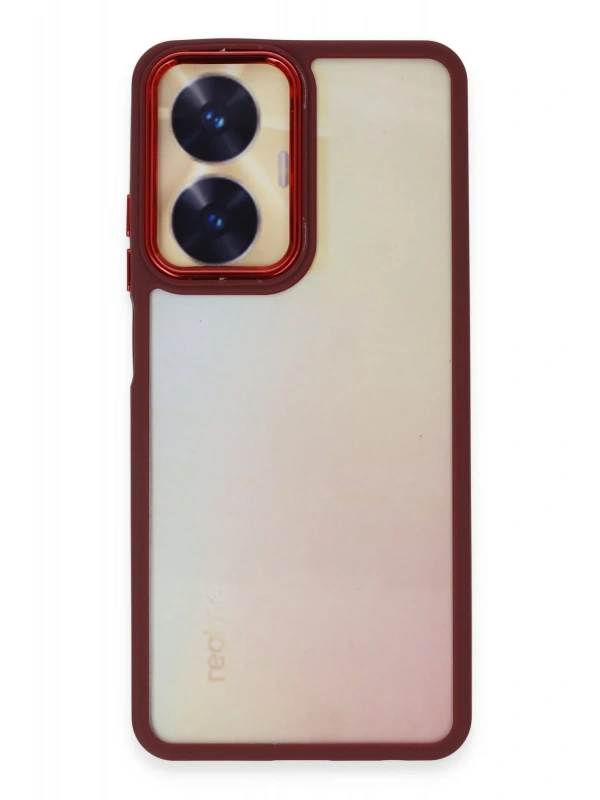 Newface Realme C55 Kılıf Dora Kapak - Kırmızı