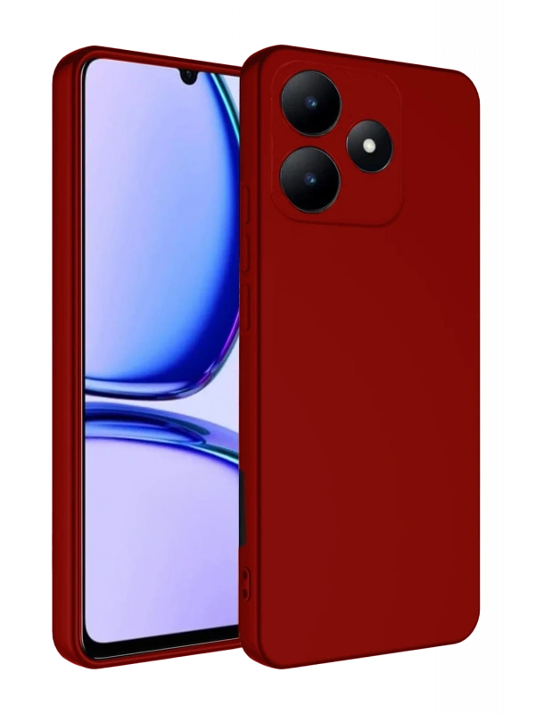 Newface Realme C61 Kılıf First Silikon - Kırmızı