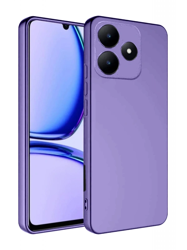 Newface Realme C61 Kılıf First Silikon - Lila