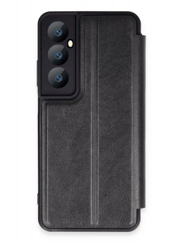 Newface Realme C65 Kılıf Flip Cover - Siyah