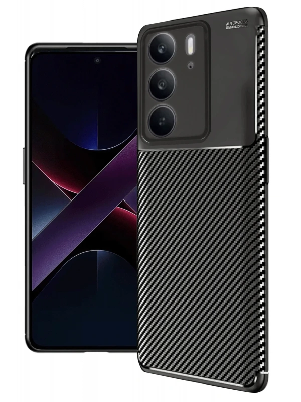 Newface Realme C75 4G Auto Focus Karbon Kapak - Siyah