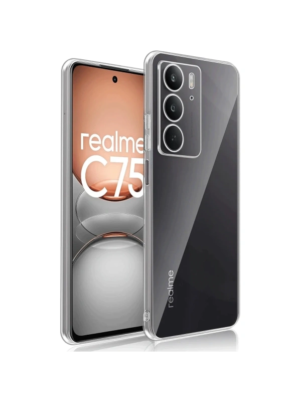Newface Realme C75 Kılıf Lüx Şeffaf Silikon