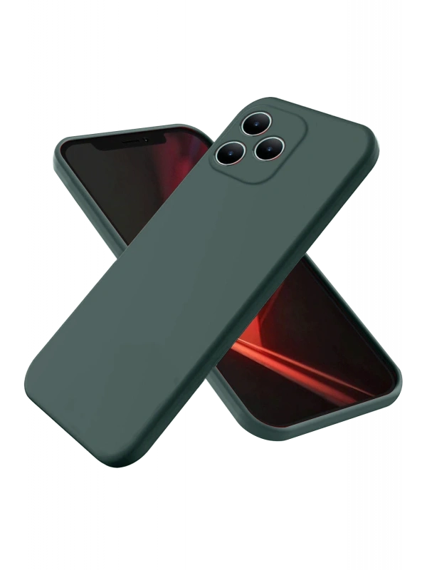 Newface Realme Note 50 4G Kılıf First Silikon - Koyu Yeşil