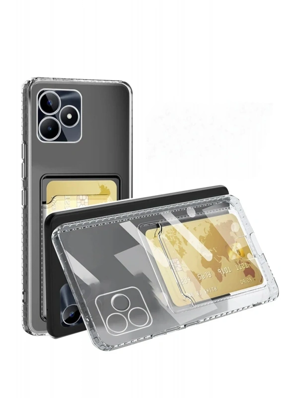 Newface Realme Note 50 4G Kılıf Kart Şeffaf Silikon - Şeffaf