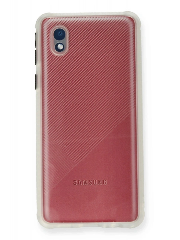 Newface Samsung Galaxy A01 Core Kılıf Miami Şeffaf Silikon - Şeffaf